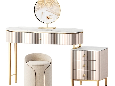 Light Luxury Dressing Table Combination model