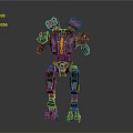 Mech Warrior Mech Soldier Machine Battlearm Mechanical Battlearm Machine Fighter Robot 3d model