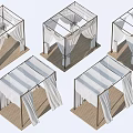 White Flowy Outdoor Curtains for Gazebos with Various Designs and Wooden Floors