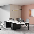 Office Office Area Staff Desk Office 3d model