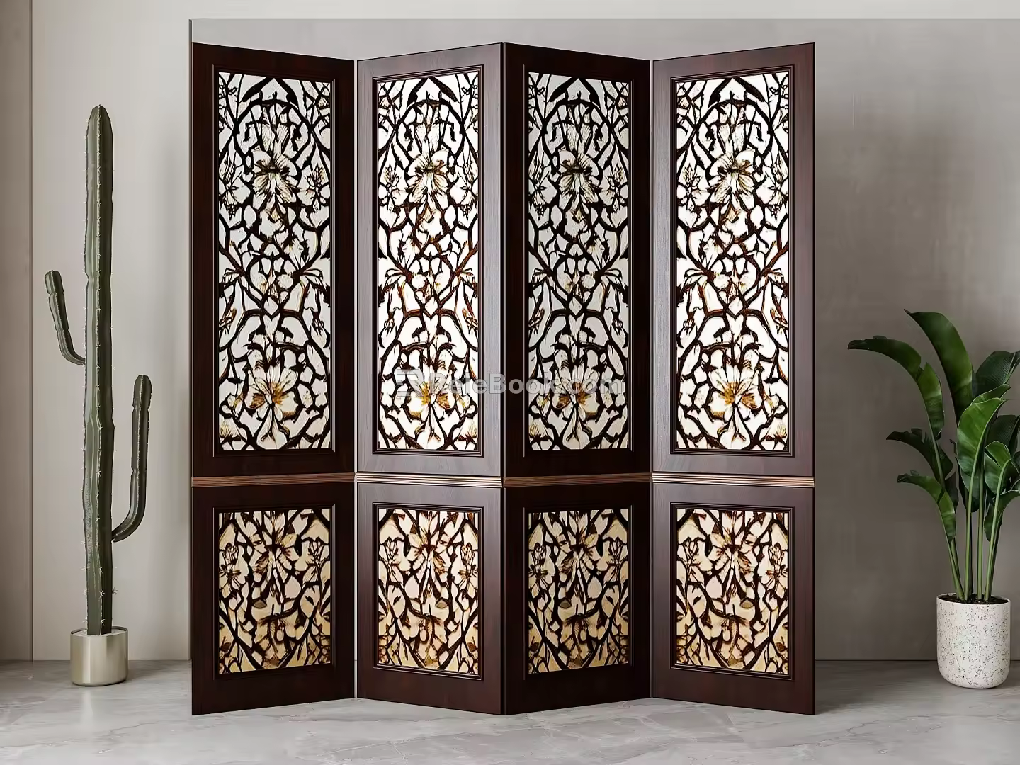 American screen partition 3d model