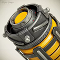 Tactical Hand Grenades With Red HE G And Yellow Smoke G Design
