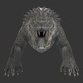 Modern Crocodile Cartoon Crocodile 3d model