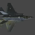 Modern Fighter Jet Flying Through Cloudy Sky With Advanced Cockpit And Weapon Mounts 3d model