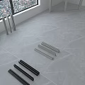 Modern casement window broken bridge window sliding window 3d model