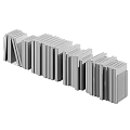 Neatly Stacked Books and Magazines With Different Covers And Color Variations