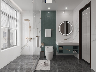 Modern toilet 3d model