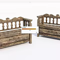 Traditional Wooden Leisure Chairs With Ornate Carved Details And Decorative Backrest Design