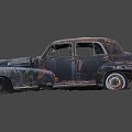 Rusty Cadillac car 3d model