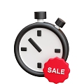 Modern Stopwatch Timer Cartoon Stopwatch 3d model