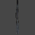 Foldable Automatic Rifle 3d model