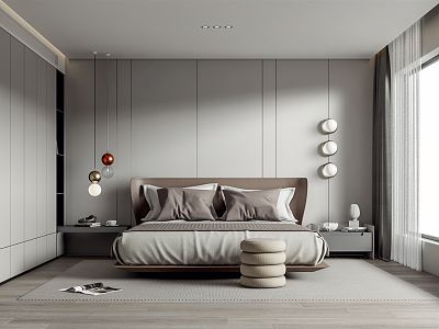 Modern Bedroom Double Bed model