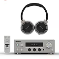 Pioneer Over Ear Headphones With Silver Audio System And Remote Control