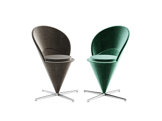 Modern single chair seat 3d model