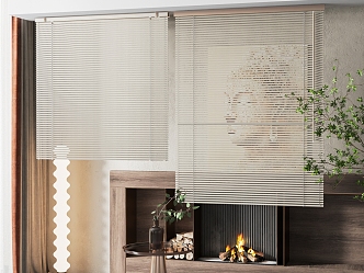 Modern venetian blinds 3d model