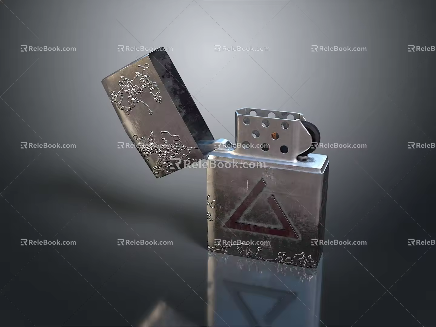 Lighter Mechanical Lighter Kerosene Lighter Windproof Lighter Realistic 3d model