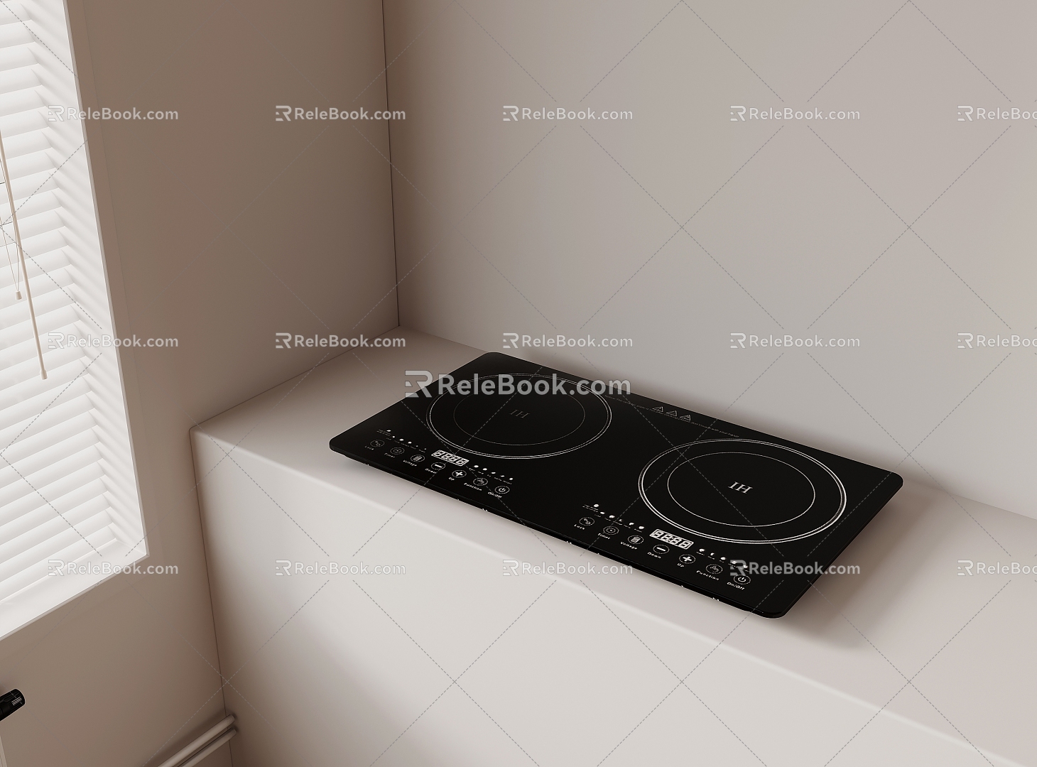 induction cooker 3d model