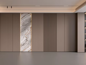 Modern Simple Sofa Background Wall Modern Decoration Balcony Cabinet Living Room Cabinet Wood Decorative Background Wall 3d model