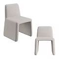Light Gray Upholstered Dining Chairs With Modern Design And Comfortable Structure