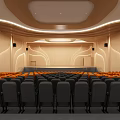 Modern Conference Room Interior With Comfortable Seats And Elegant Lighting Design