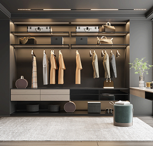 Modern wardrobe 3d model