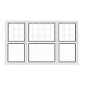 Window single open window casement window three open window villa window 3d model