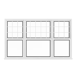 Window single open window casement window three open window villa window 3d model