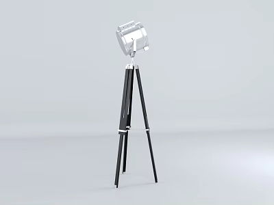 Modern Tripod Floor Lamp With Metal Stand And Minimalist Design Style 3d model