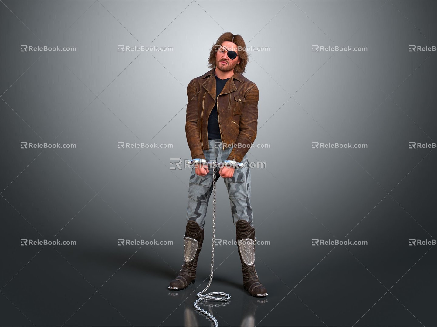 Modern man prisoner jacket prisoner thumper 3d model