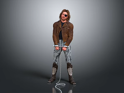 Modern man prisoner jacket prisoner thumper 3d model