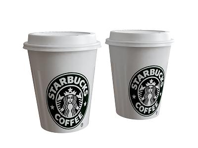 Paper Cup Starbucks Paper Cup with Coffee 3d model