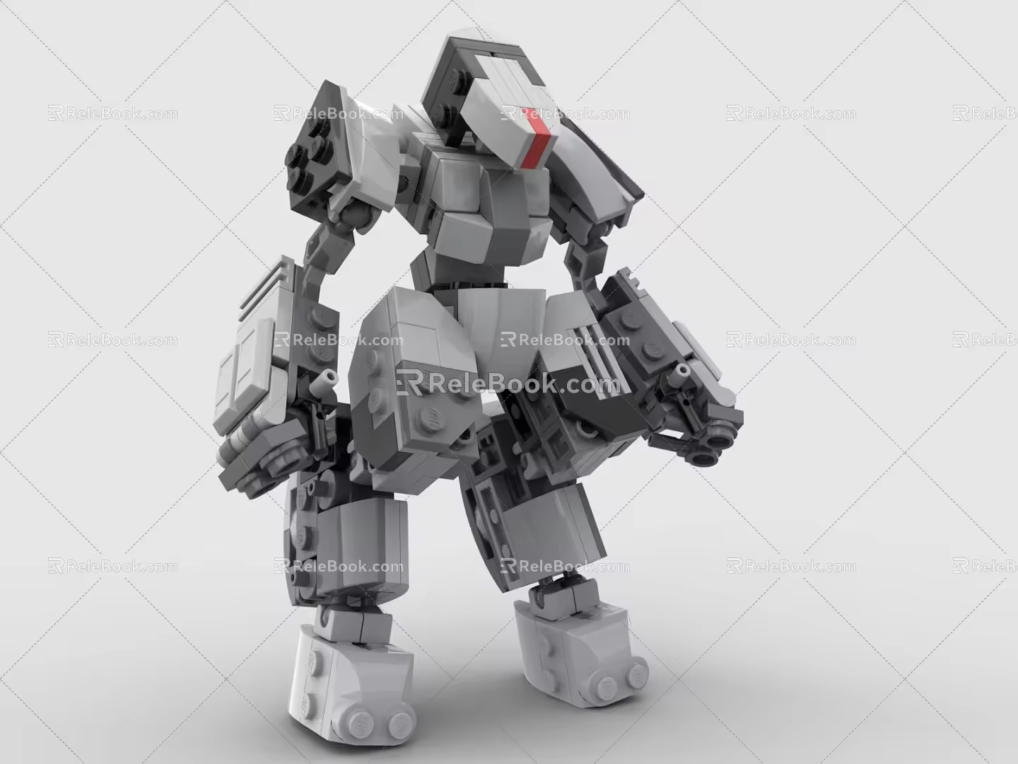 LEGO Toy Blocks Fighting Robot Gundam Mech Warrior Transformers 3d model