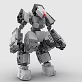 LEGO Toy Blocks Fighting Robot Gundam Mech Warrior Transformers 3d model
