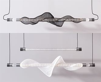 Modern chandelier 3d model