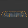 Circular Woven Rattan Furniture With Intricate Blue Brown Geometric Pattern Tray Design