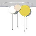 Nordic ceiling light balloon ceiling light 3d model