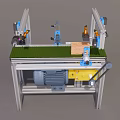 Workbench Carving Workbench Woodworking Workbench 3d model