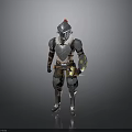 Medieval Fantasy Weapon For Armored Knight With Steel Armor And Battle Design