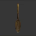Handcrafted Wooden Spoon Set With Decorative Carved Handle For Kitchen Dining Use