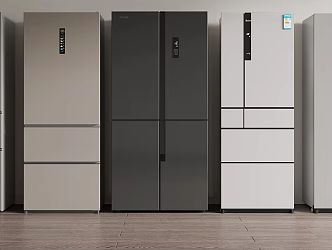 Modern refrigerator single door refrigerator double door refrigerator 3d model