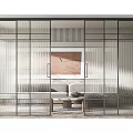 Sleek Modern Sliding Doors With Metal Frame Glass Panels In Home Interior Design