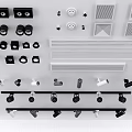 Modern Downlight Track Light 3d model
