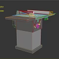 Industrial Cutting Machine With Sturdy Worktable And Precision Control Panel