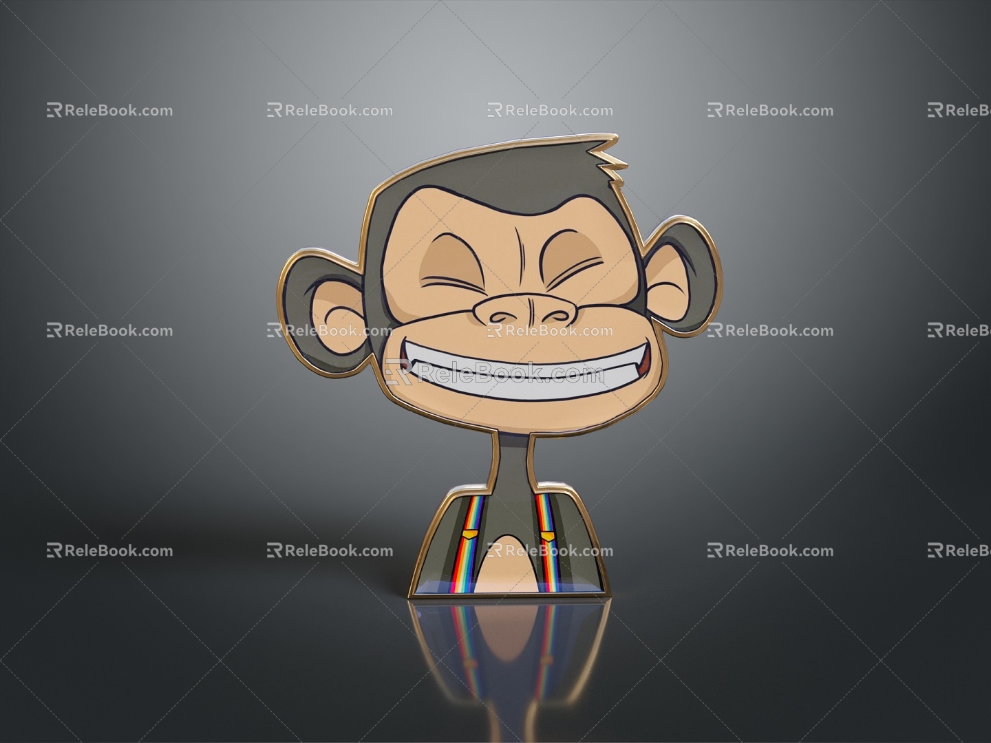 Monkey Monkey Cartoon Monkey Anime Monkey Stylized Monkey Fantasy Style Monkey Toy 3d model