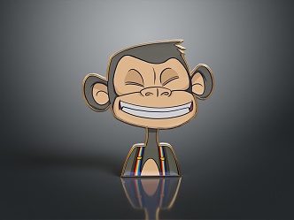 Monkey Cartoon Monkey Anime Monkey Stylized Monkey Fantasy Style Monkey Toy 3d model