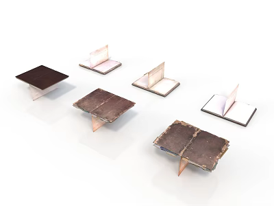 Electronic Devices Display Various Styles And Open Close Design Features 3d model