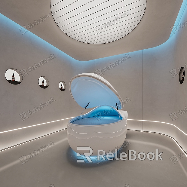 beauty salon room freezing bed sci-fi medical bed dormancy capsule convalesce space capsule model