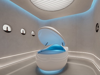 beauty salon room freezing bed sci-fi medical bed dormancy capsule convalesce space capsule model