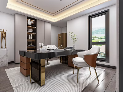 Light Luxury Study 3d model