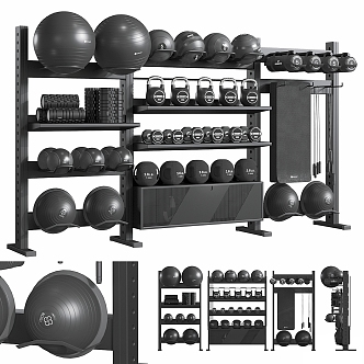 Fitness Equipment 3d model